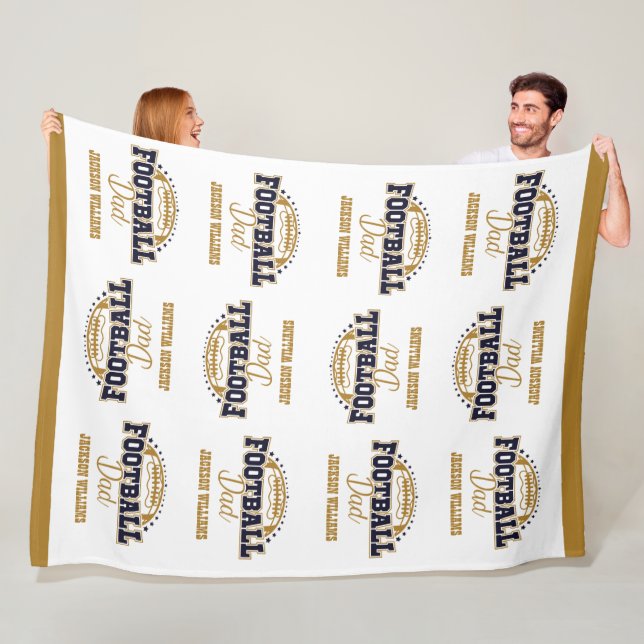 Couverture Polaire Papa De Football De Grande Taille (En situation)