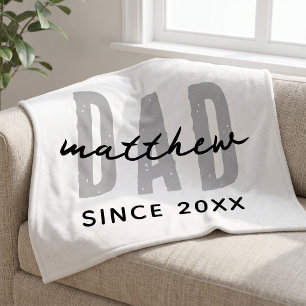 Couverture Polaire Papa depuis 20XX Moderne Simple Prépa