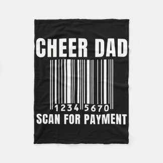 Couverture Polaire Papa meneur de cheerleading pour hommes Filles Par