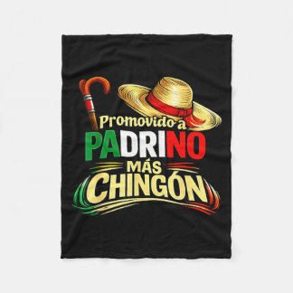 Couverture Polaire Papa mexicain drôle promu parrain plus chingón 