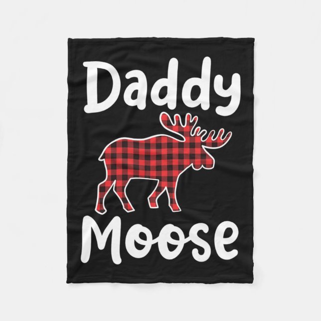 Couverture Polaire Papa Moose Matching Famille Joyeux Noël En Juillet (Devant)