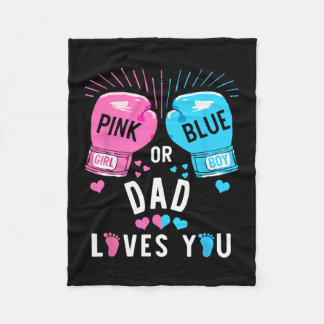 Couverture Polaire Papa Rose Ou Bleu Vous Aime Boxer Genre Révéler Pa