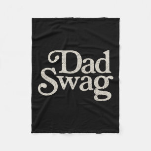 Couverture Polaire Papa Swag Fête des pères rétro