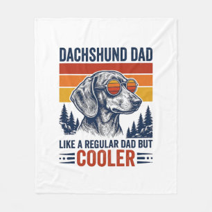 Couverture Polaire Papa teckel comme un papa normal mais plus cool T-