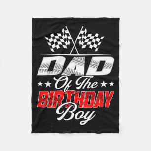 Couverture Polaire Papa voiture de course du garçon d'anniversaire fa