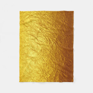 Couverture Polaire PAPIER D'OR PURE Motif + votre texte / photo