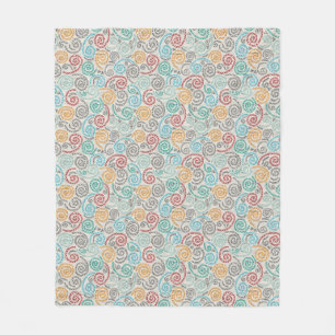 Couverture Polaire Papier fripé par fantaisie de broderie