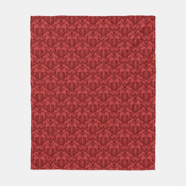 Couverture Polaire Papier peint rouge (Devant)