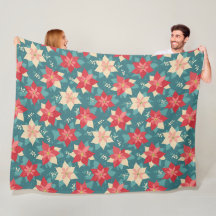 papier retro poinsettia emballage de Noël H1005