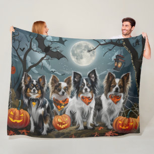 Couverture Polaire Papillon Halloween Éffrayant