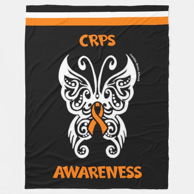 Couverture Polaire Papillon/Tribal...CRPS (Devant)