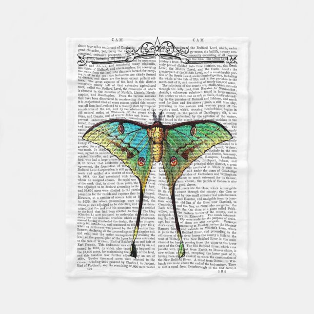 Couverture Polaire Papillon vibrant (Devant)