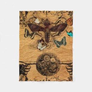 Couverture Polaire Papillon victorien grunge de Steampunk
