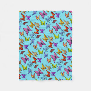 Couverture Polaire Papillons