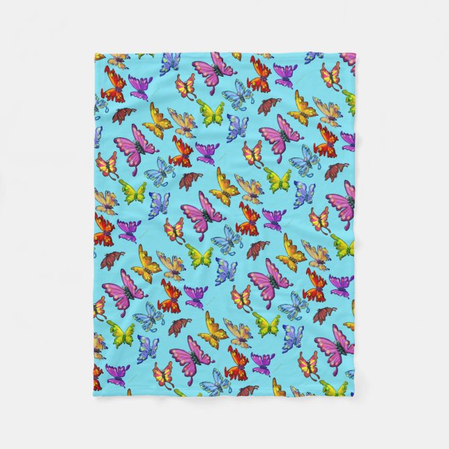 Couverture Polaire Papillons (Devant)