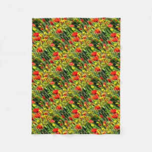 Couverture Polaire Papillons De Printemps Et Peinture Fleur De Pré