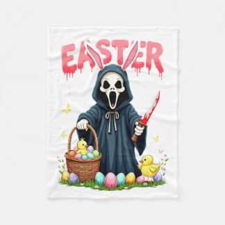 Couverture Polaire Pâques Soky est un design de lapin gothique qui fa