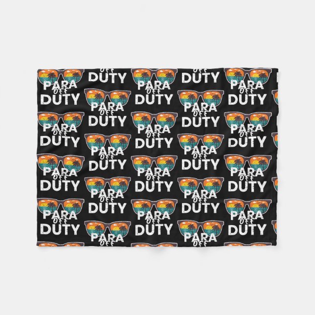 Couverture Polaire Para Off Duty Paraprofessionnel dernier jour d'éco (Devant (Horizontal))