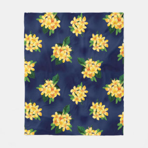 Couverture Polaire Paradis tropical Plumeria Hawaiian