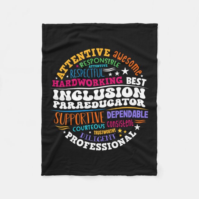Couverture Polaire Paraéducateur pour l'inclusion super - Éducation s (Devant)