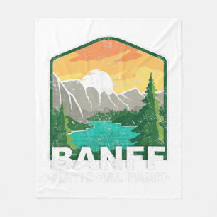 Couverture Polaire Parc national Banff Lac Louise Canada Vintage