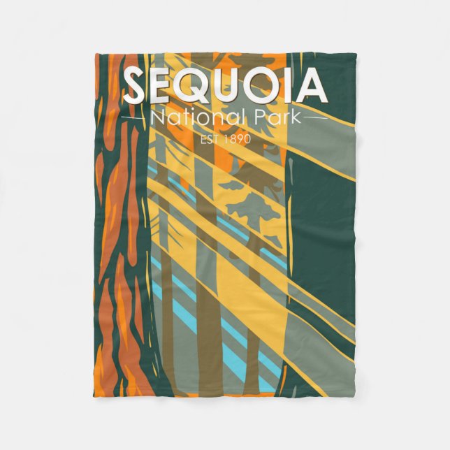 Couverture Polaire Parc national de Sequoia Sequoia Arbres géants (Devant)