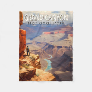 Couverture Polaire Parc national du Grand Canyon Peinture à l'huile A