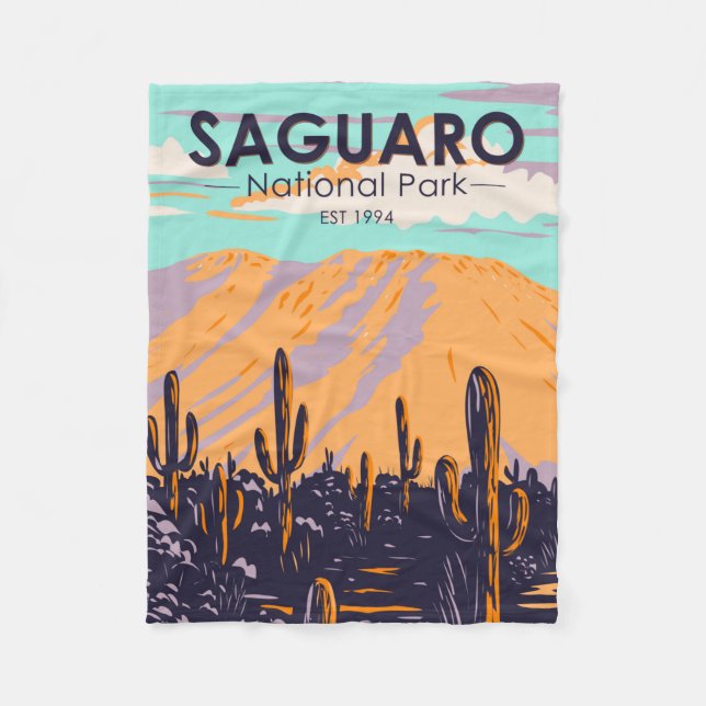 Couverture Polaire Parc national du Saguaro Arizona Wasson Peak Vinta (Devant)