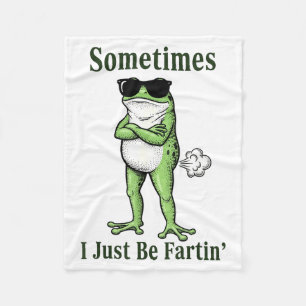 Couverture Polaire Parfois je suis juste drôle grenouille sarcastique