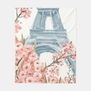 Couverture Polaire Paris Cerisiers en fleurs