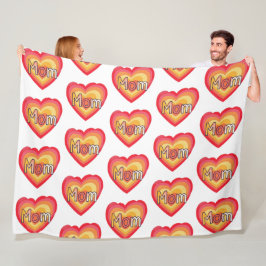 Couverture Polaire Parole maman couleur mignonne | Fête des Mères mig