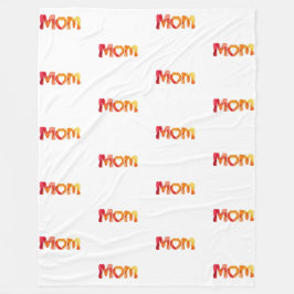 Couverture Polaire Parole maman couleur mignonne | Fête des mères ple