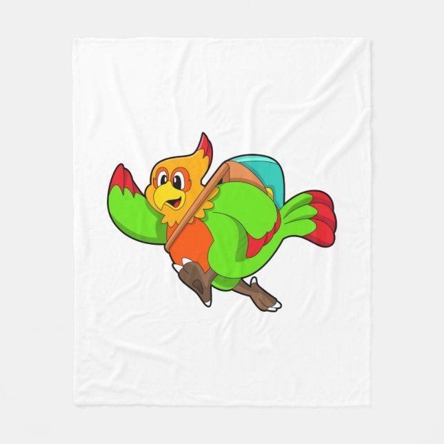 Couverture Polaire Parrot as Hiker (Devant)