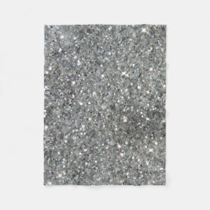 Couverture Polaire Parties scintillant argent élégant Glitz photo