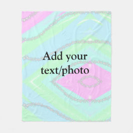 Couverture Polaire Parties scintillant rose bleu vert étincelant past