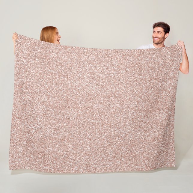 Couverture Polaire Parties scintillant rose pâle      (En situation)