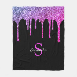 Couverture Polaire Parties scintillant rose pourpre Éclaircissement L