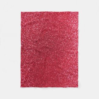 Couverture Polaire Parties scintillant rouge Crimson