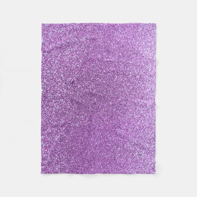 Couverture Polaire Parties scintillant violette claire (Devant)
