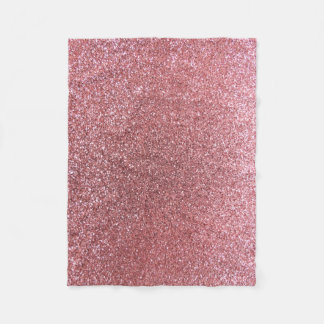Couverture Polaire Parties scintillantes de rose en pastel