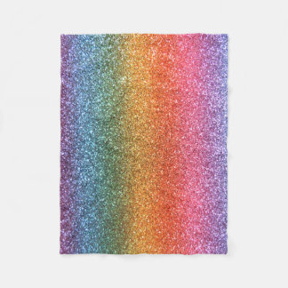 Couverture Polaire Parties scintillantes intelligentes d'arc-en-ciel
