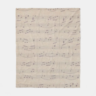 Couverture Polaire Partition vintage musicien musicien