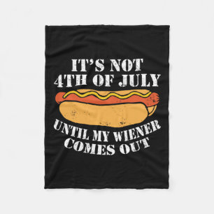 Couverture Polaire Pas 4 juillet Jusqu'À Ce Que Mon Wiener Sorte Du S