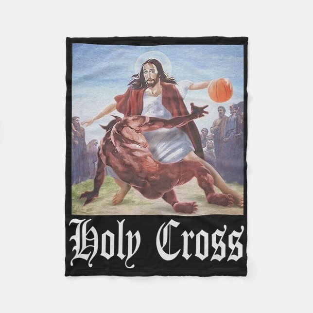 Couverture Polaire Pas aujourd'hui Satan Jesus Crossover Bysketbyll H (Devant)