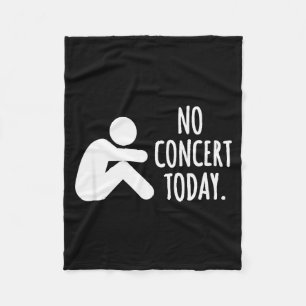 Couverture Polaire Pas de concert aujourd'hui triste Stick Figure mus