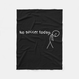 Couverture Polaire Pas De Football Aujourd'Hui Cadeau Pour Les Amateu
