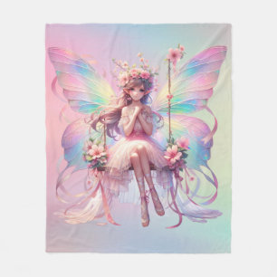 Couverture Polaire Pastel Ballerina Fairy Princess Girls