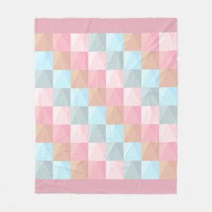 Couverture Polaire Pastel Checkers Blanchisserie polaire Moyen