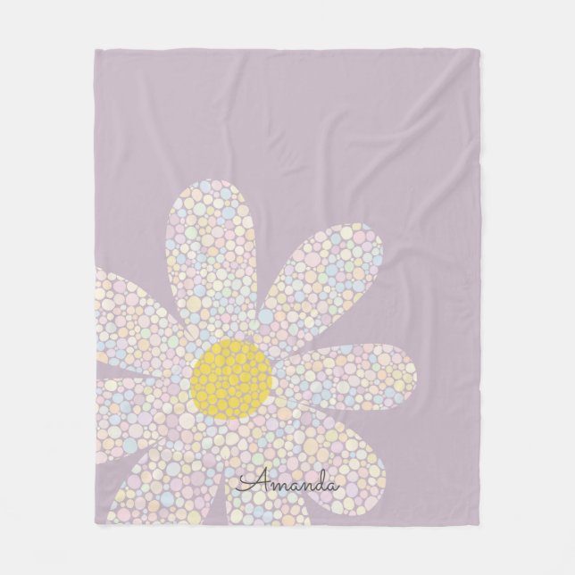 Couverture Polaire Pastel Daisy (Devant)
