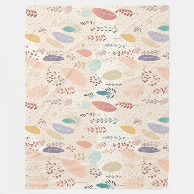 Couverture Polaire Pastel de style bohème (Devant)